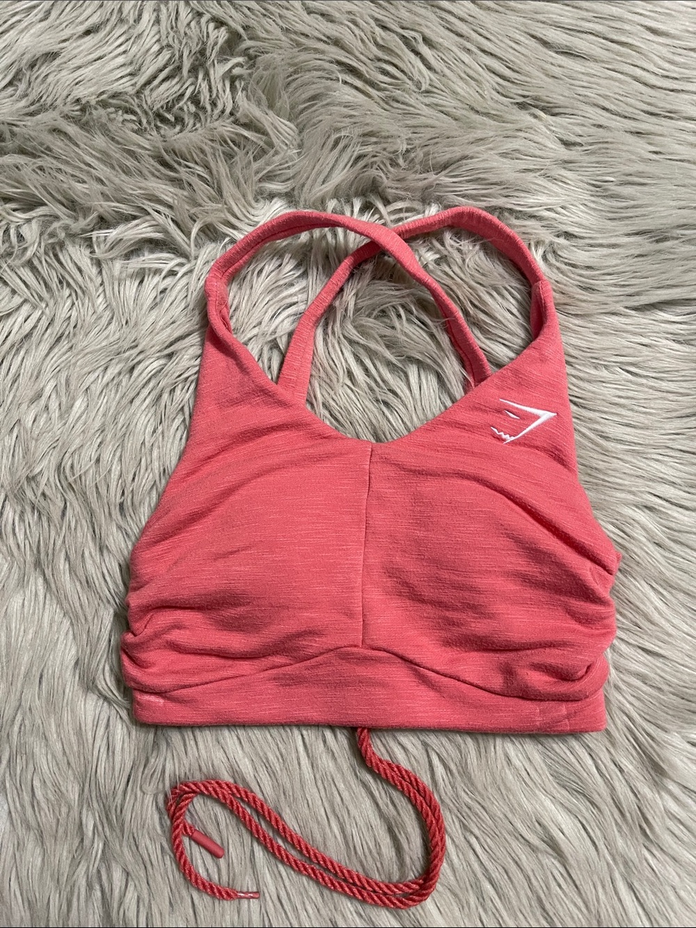Gymshark Coral‎ Strappy Sports Bra